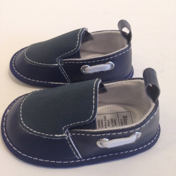 4/$15 Infant Baby Shoes Navy Loafers size 1 - Picture 4 of 7